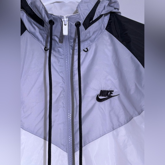 Nike Vintage Windbreaker Jacket for Men - Black, White and Gray Blocks Sz S - Picture 2 of 7